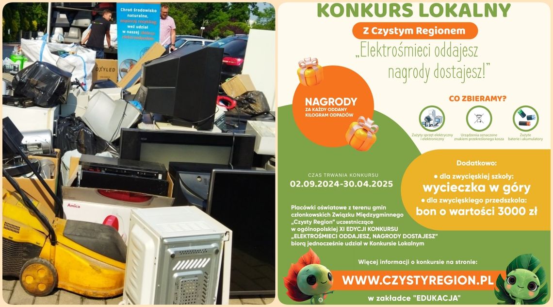 Konkurs „Z Czystym Regionem elektrośmieci oddajesz – nagrody dostajesz”!