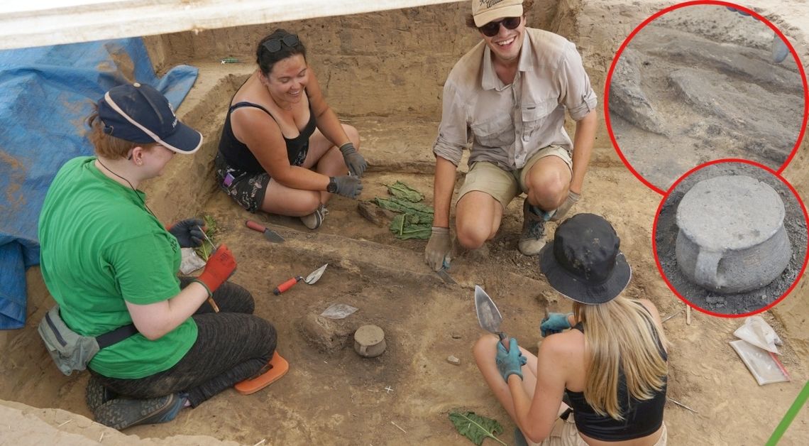 Kości, złota zawieszka i gliniany kubek. Kolejne odkrycia archeologiczne w Dzielnicy. ZDJĘCIA