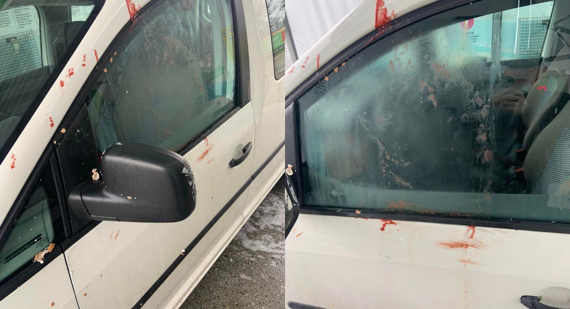 Ktoś zdewastował samochód OTOZ Animals w świąteczny poniedziałek Ktoś zdewastował samochód OTOZ Animals w świąteczny poniedziałek