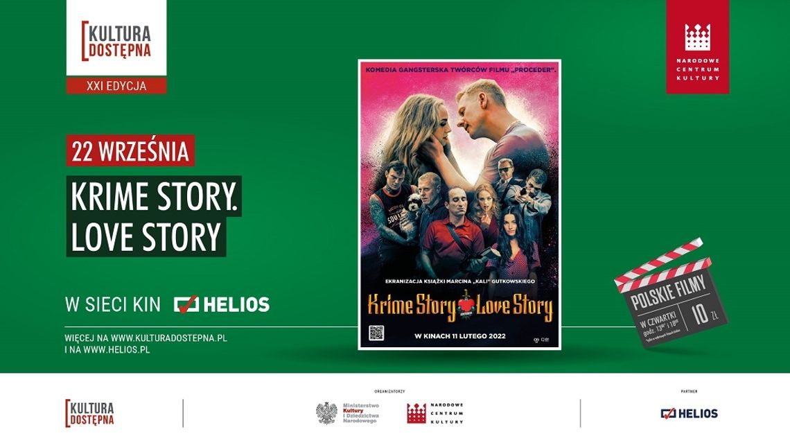 Kultura Dostępna w Heliosie. Seans filmu "Krime story. Love story"