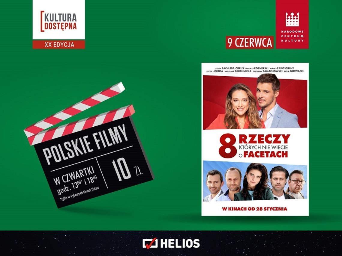 Kultura Dostępna w Heliosie. Senas filmu "8 rzeczy, których nie wiecie o facetach"