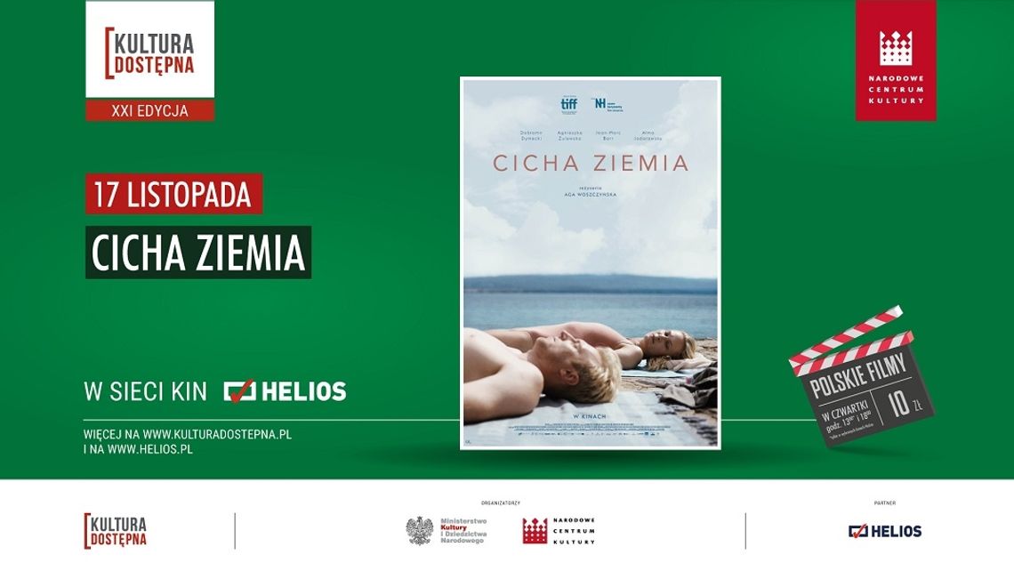 Kultura Dostępna w kinie Helios. Seans filmu "Cicha ziemia"