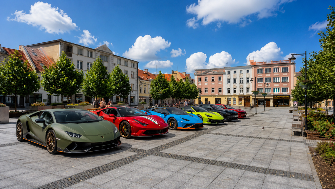 Lamborghini, Ferrari i McLaren przyjadą na kozielski Rynek. W niedzielę wielkie motoryzacyjne show