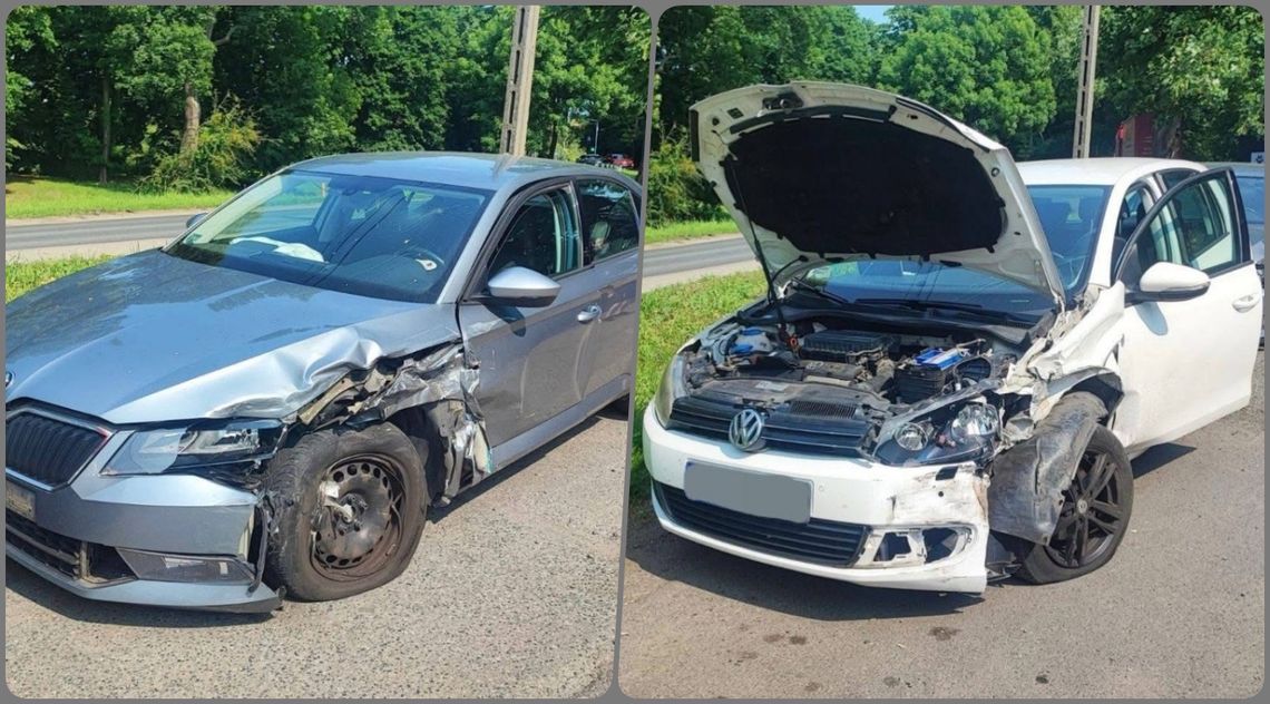 Mandat i punkty karne dla kierowcy, który spowodował kolizję w Koźlu