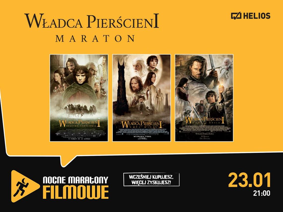 Maraton filmowy "Władca Pierścieni" w kinie Helios