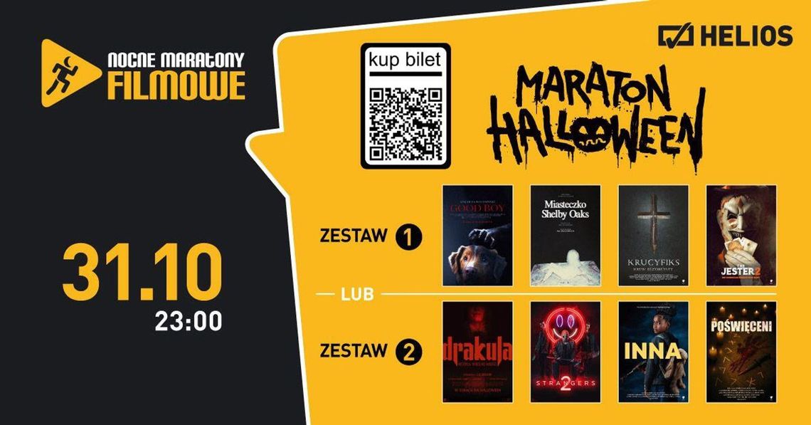 Maraton horrorów Halloween w kędzierzyńskim kinie Helios