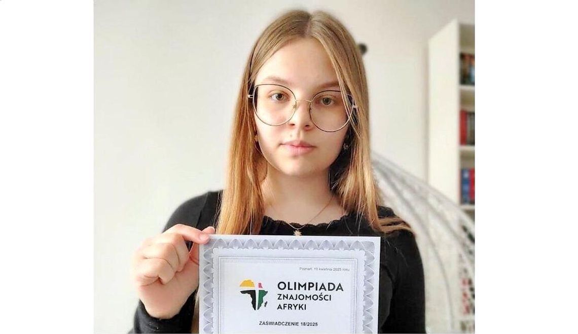 Maria Bryła finalistką XXIII Olimpiady Znajomości Afryki. Teraz uczelnie stoją przed nią otworem