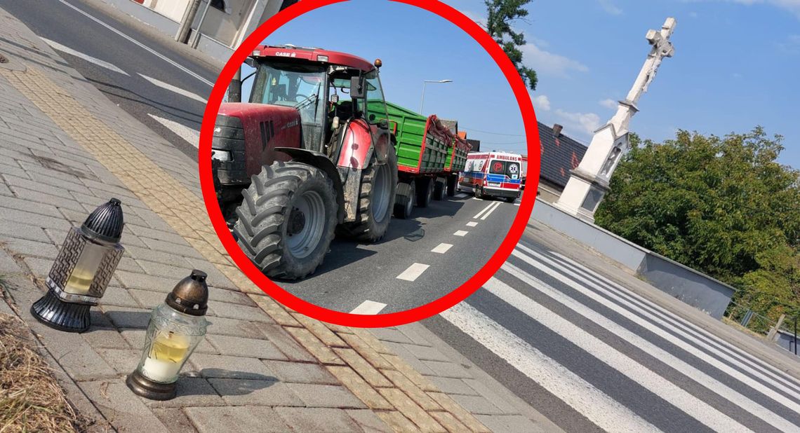 Mężczyzna, który zginął potrącony przez traktor to 53-letni mieszkaniec Kędzierzyna-Koźla