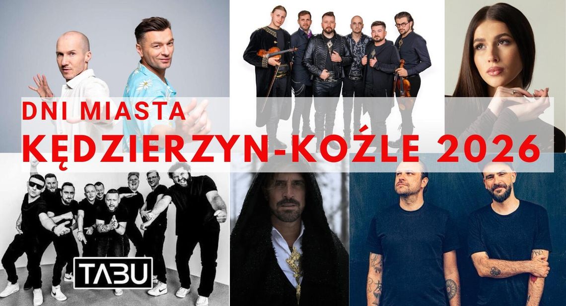 Dni Kędzierzyna-Koźle 2026. Wystąpią: Roxie, Liber i Mezo, Fisz Emade Tworzywo i inni