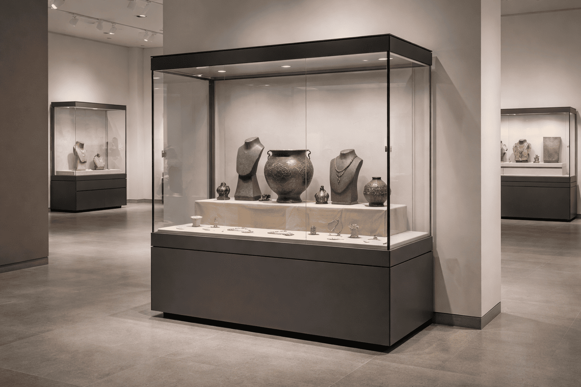 Między ścianą a narracją wystawy. Jak gabloty stojące zmieniają sposób prezentowania zbiorów?