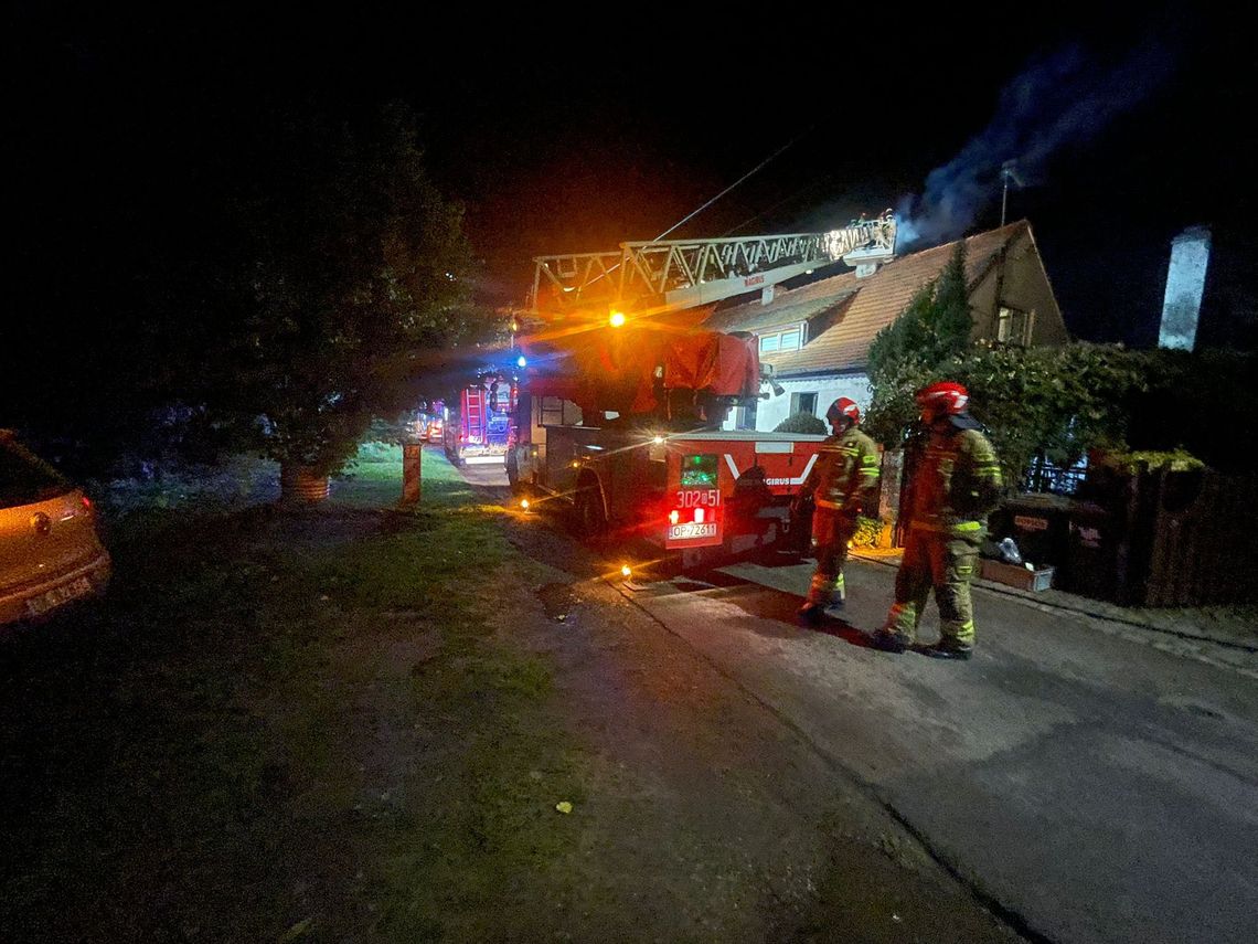 Mieszkańcy opuścili dom przed przybyciem straży pożarnej