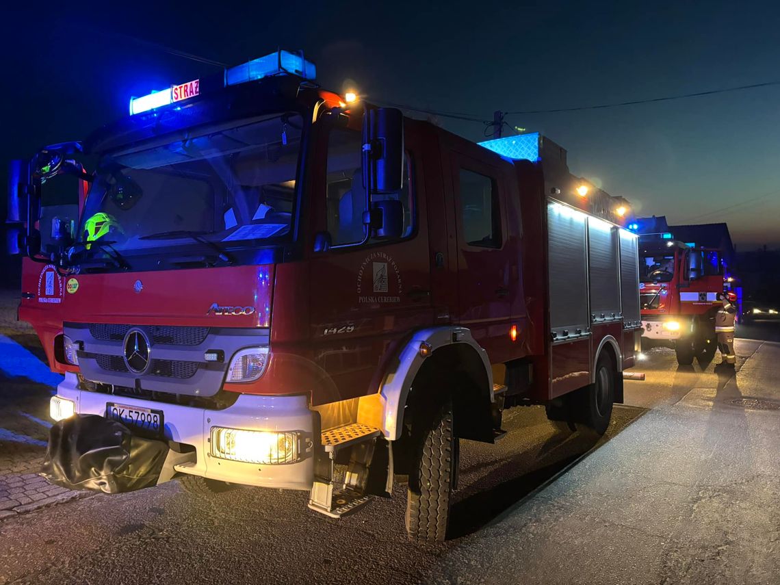 Mieszkańcy sami ugasili pożar, do którego doszło nad ranem w Grzędzinie