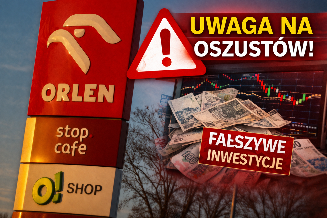 Mieszkanka powiatu kędzierzyńsko-kozielskiego oszukana „na Orlen”. Straciła blisko 3 tys. zł