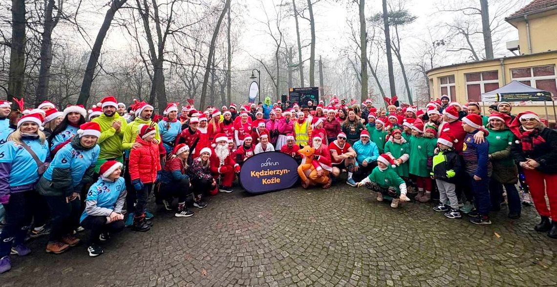 Mikołaj i elfy na parkrunie Kędzierzyn-Koźle. ZDJĘCIA