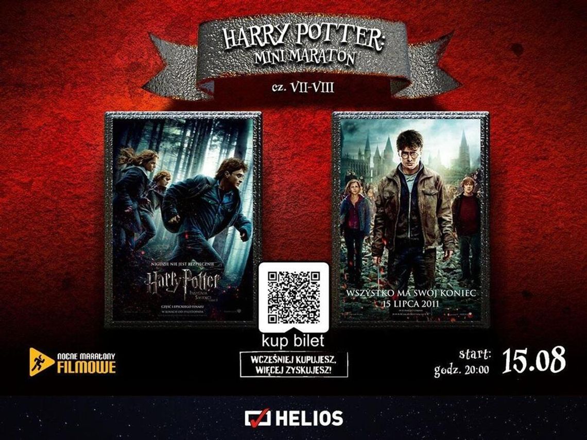 Minimaraton "Harry Potter cz. VII i VIII" w kędzierzyńskim kinie Helios