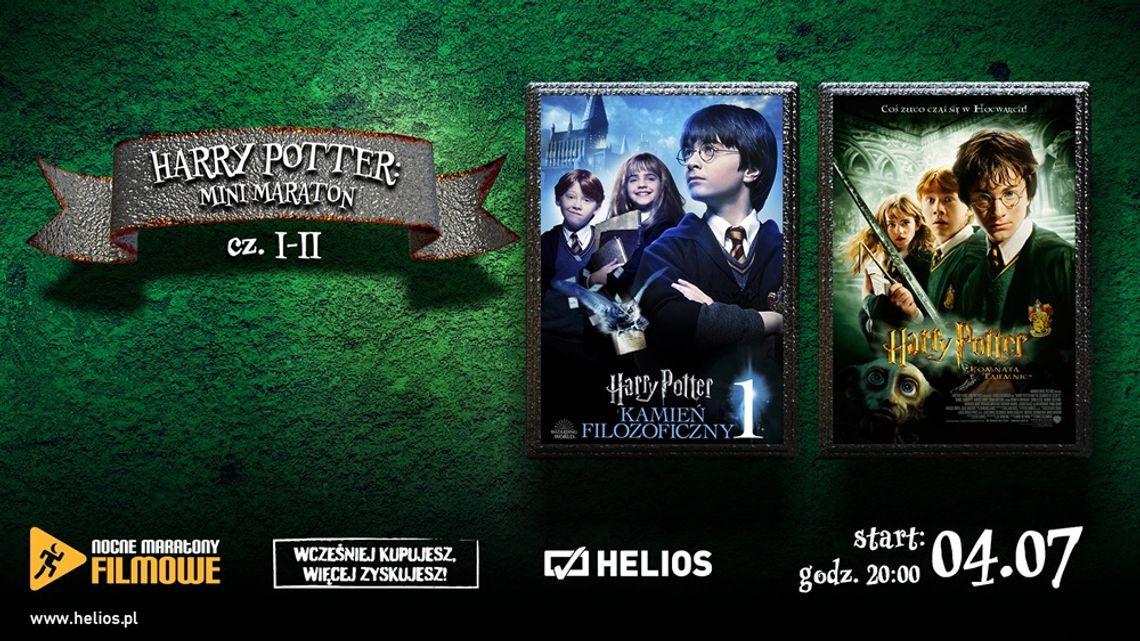 Minimaraton "Harry Potter cz. I i II" w kędzierzyńskim kinie Helios