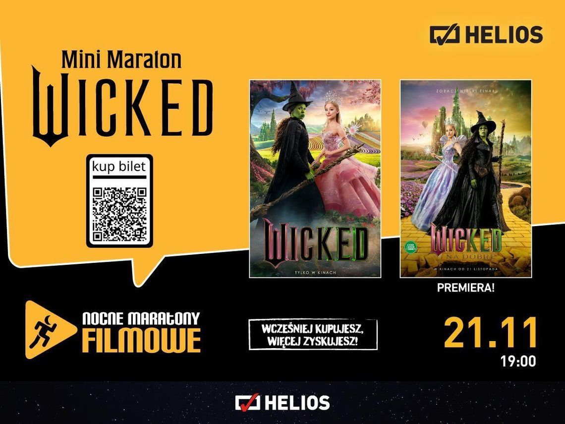 Minimaraton "Wicked" w kędzierzyńskim kinie Helios