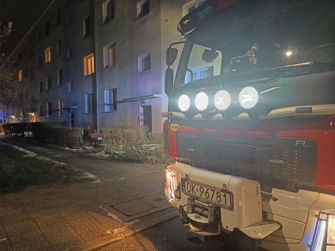 Młody mężczyzna zasłabł w mieszkaniu. Prawdopodobną przyczyną było zatrucie tlenkiem węgla