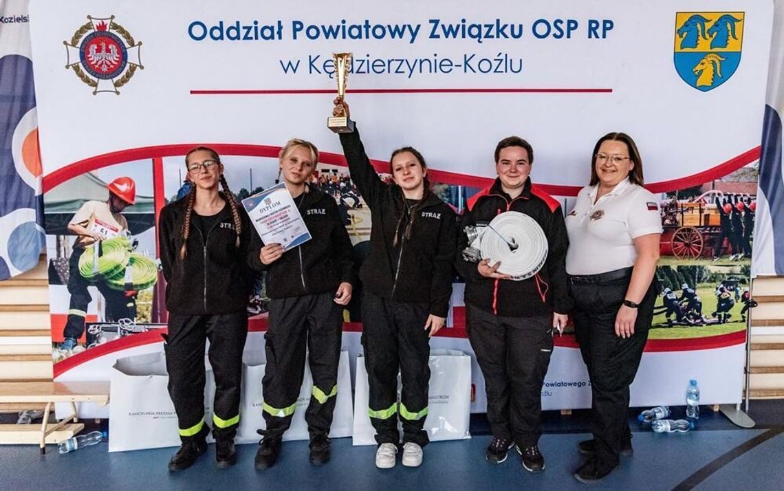 Młodzi strażacy ratowali życie w Starym Koźlu. Dwie drużyny z powiatu na podium. ZDJĘCIA