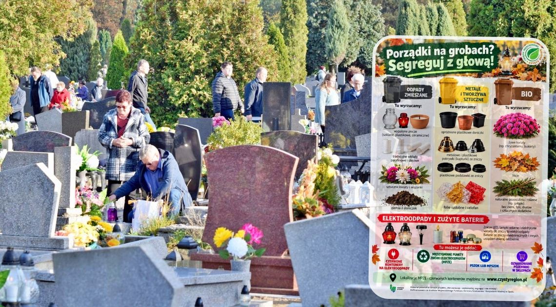 Mniej odpadów na cmentarzach. O tym warto pamiętać przed 1 listopada Mniej odpadów na cmentarzach. O tym warto pamiętać przed 1 listopada