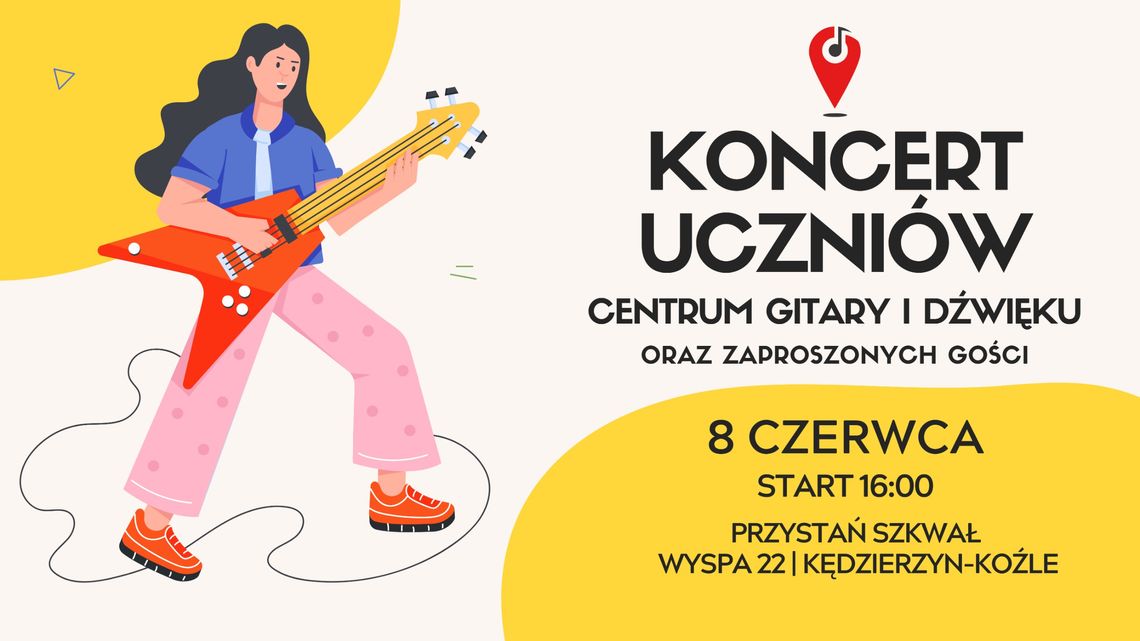 Muzyczna niedziela na Kozielskiej Wyspie – zagrają uczniowie oraz zaproszeni goście!