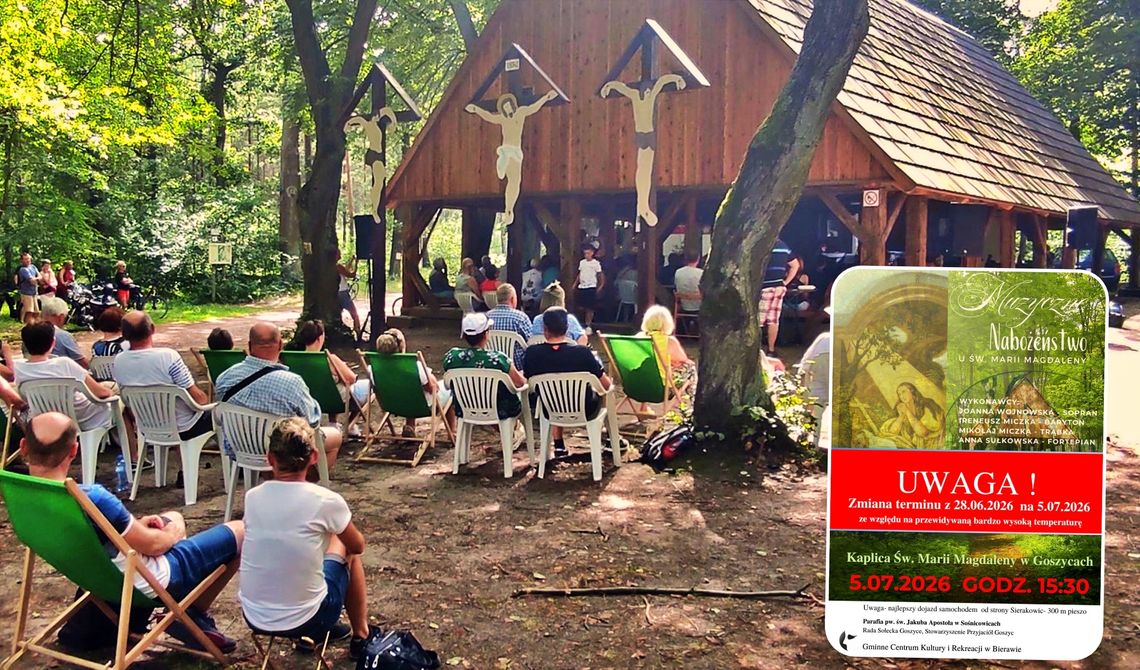 Muzyczne nabożeństwo u św. Marii Magdaleny przeniesione z powodu upałów Muzyczne nabożeństwo u św. Marii Magdaleny przeniesione z powodu upałów