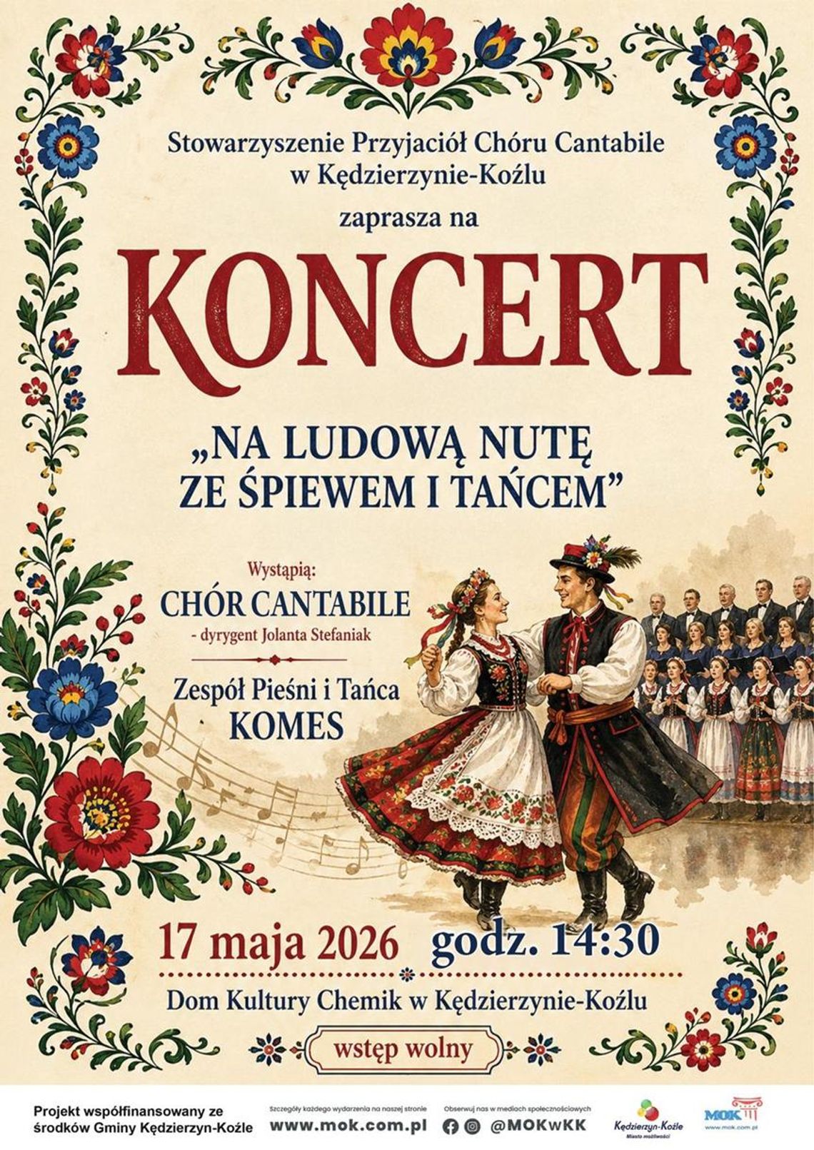 „Na ludową nutę ze śpiewem i tańcem” – koncert folklorystyczny w Domu Kultury "Chemik"