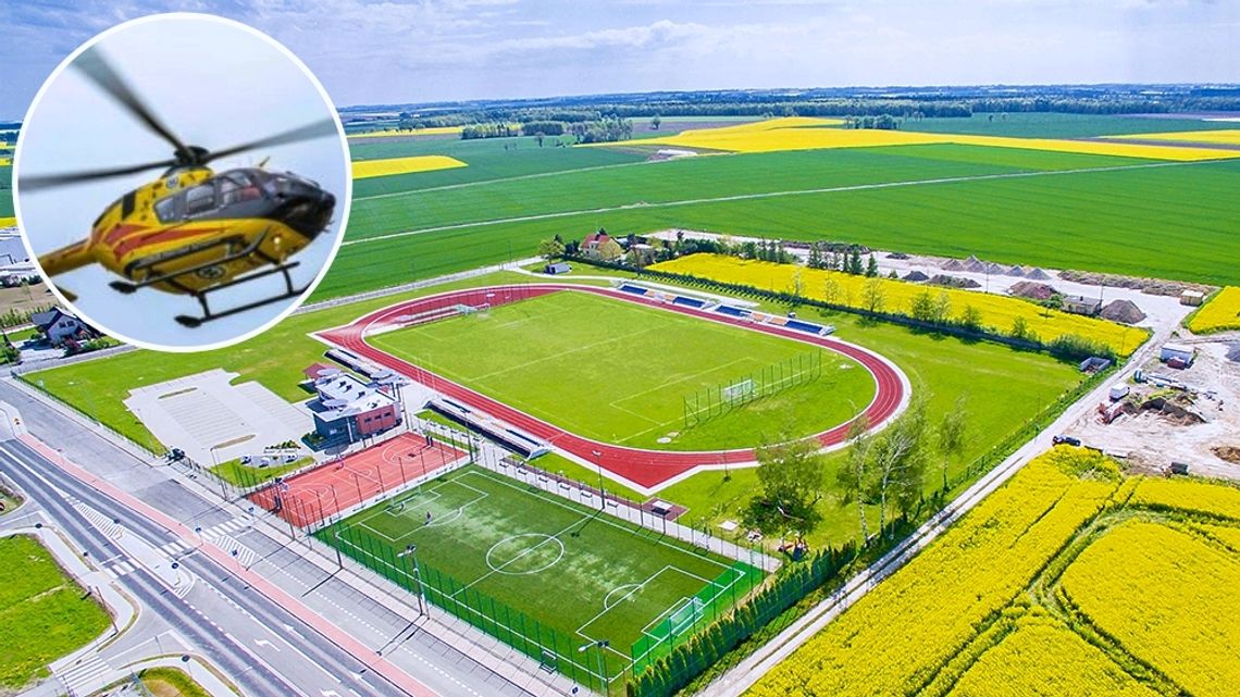 Na stadionie gminnym w Reńskiej Wsi powstanie tymczasowe lądowisko LPR Na stadionie gminnym w Reńskiej Wsi powstanie tymczasowe lądowisko LPR