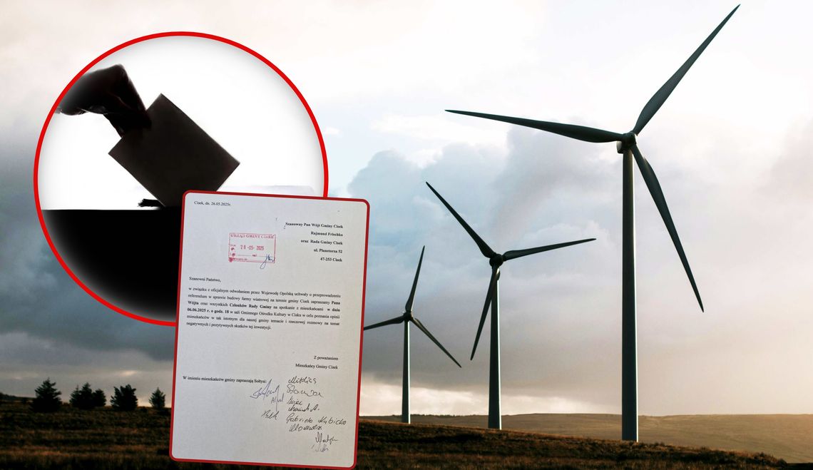 Nie będzie referendum w Cisku. Mieszkańcy zapraszają władze gminy na otwartą debatę o wiatrakach