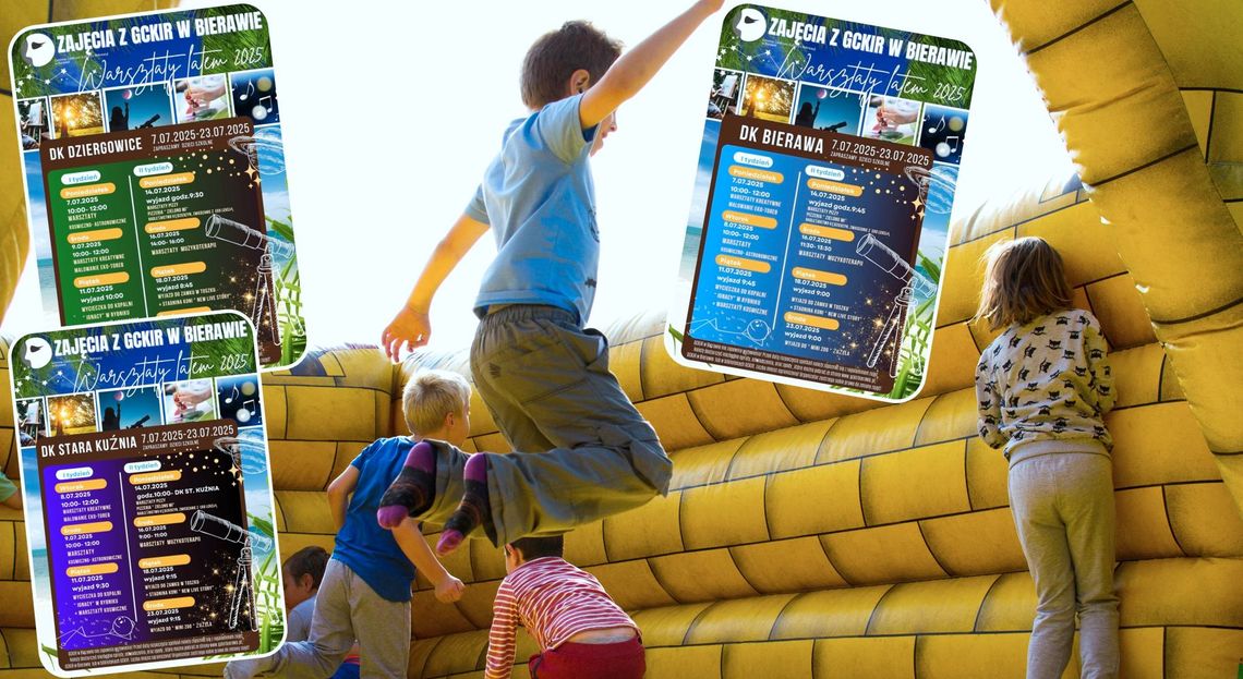 Nie pozwolą im się nudzić - wakacje z GCKiR w Bierawie