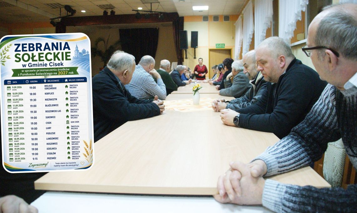 Niebawem ruszają wrześniowe cykle spotkań w sołectwach Niebawem ruszają wrześniowe cykle spotkań w sołectwach