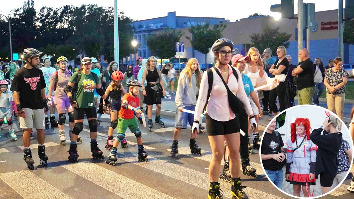Nocny przejazd rolkarzy. Nightskating znów opanował Śródmieście. ZDJĘCIA Nocny przejazd rolkarzy. Nightskating znów opanował Śródmieście. ZDJĘCIA