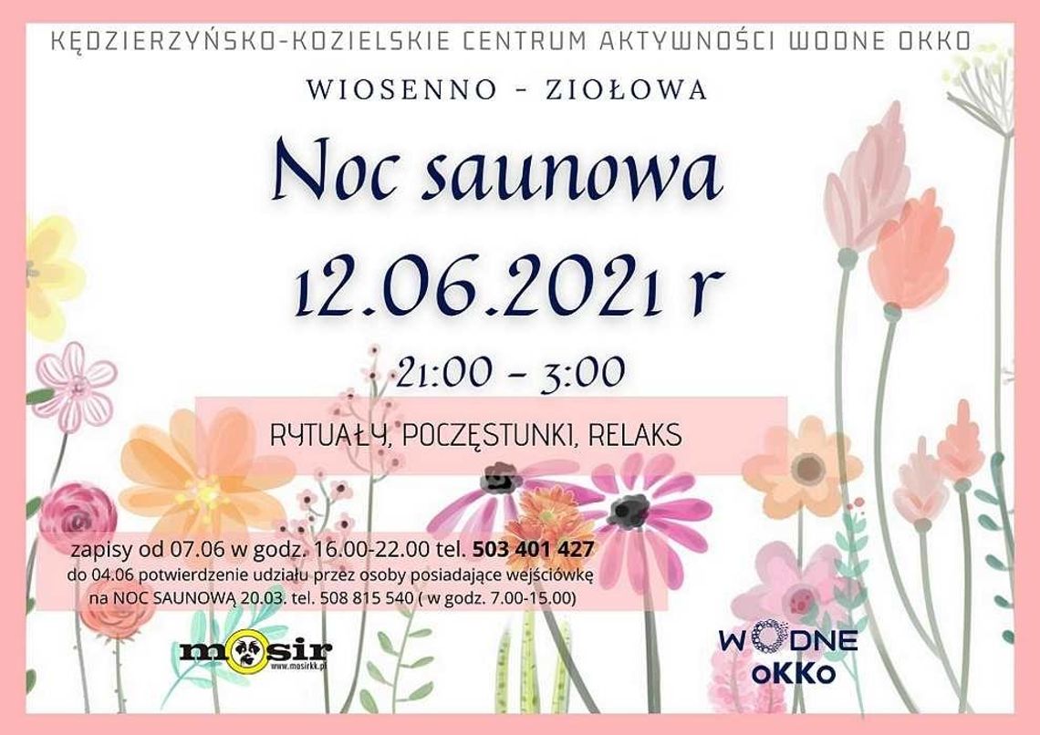 Noc saunowa w kędzierzyńskim Wodnym oKKu