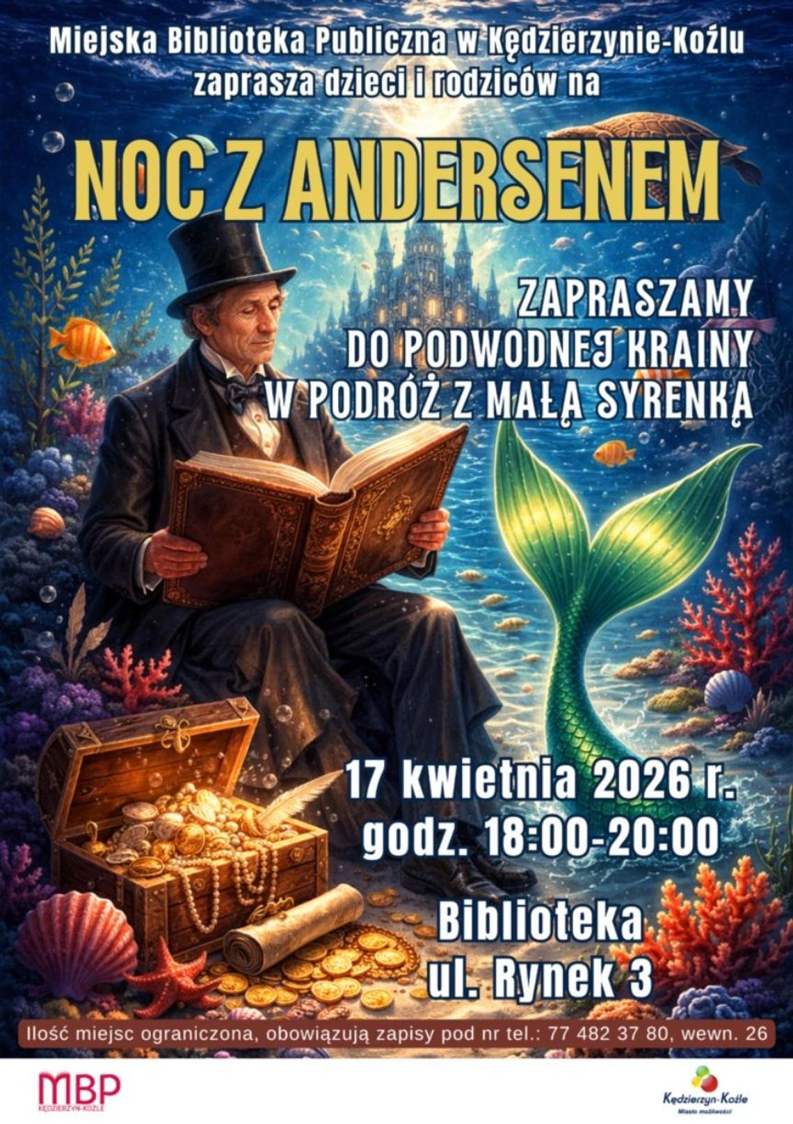 Noc z Andersenem w bibliotece. Zaproszenie do podwodnego świata baśni