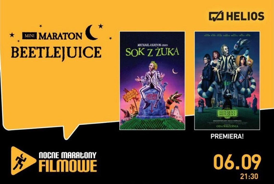 Nocny maraton filmowy "Beetlejuice" w kinie Helios