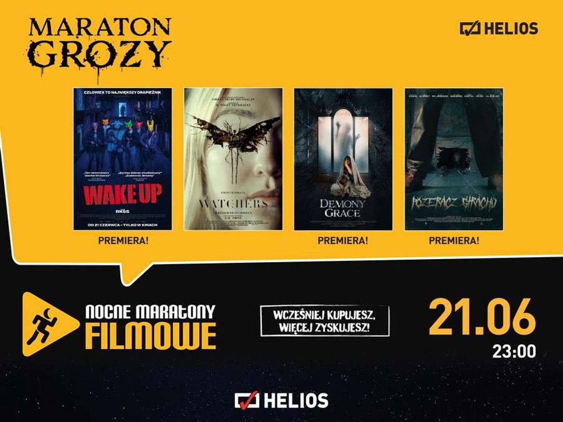 Nocny maraton grozy w kędzierzyńskim kinie Helios