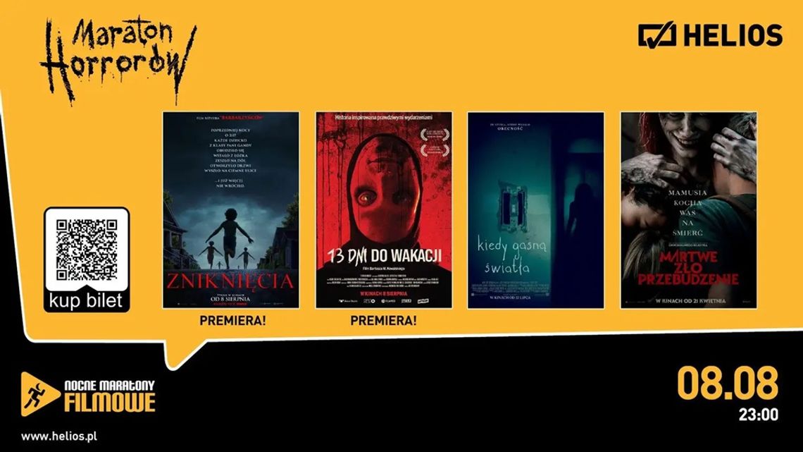Nocny maraton horrorów w kędzierzyńskim kinie Helios