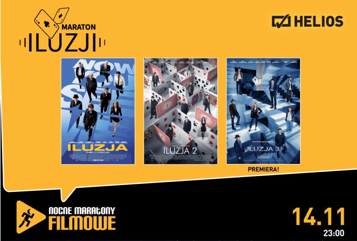 Nocny maraton "Iluzji" w kędzierzyńskim kinie Helios