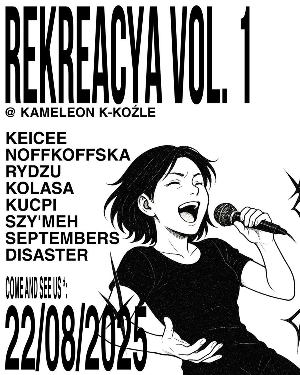 Nowa impreza muzyczna "Rekreacya vol. 1" w Klubie Kameleon
