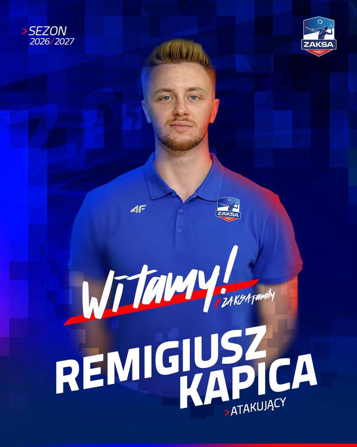 Nowy atakujący w ZAKSIE. Remigiusz Kapica dołączył do drużyny Nowy atakujący w ZAKSIE. Remigiusz Kapica dołączył do drużyny