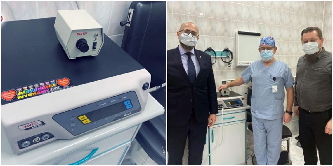 Oddział laryngologii kozielskiego szpitala otrzymał od WOŚP bardzo potrzebny sprzęt medyczny