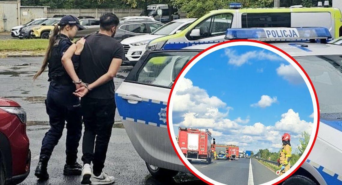 Okazało się, że sprawca kolizji na obwodnicy był poszukiwany. Trafił do więziennej celi