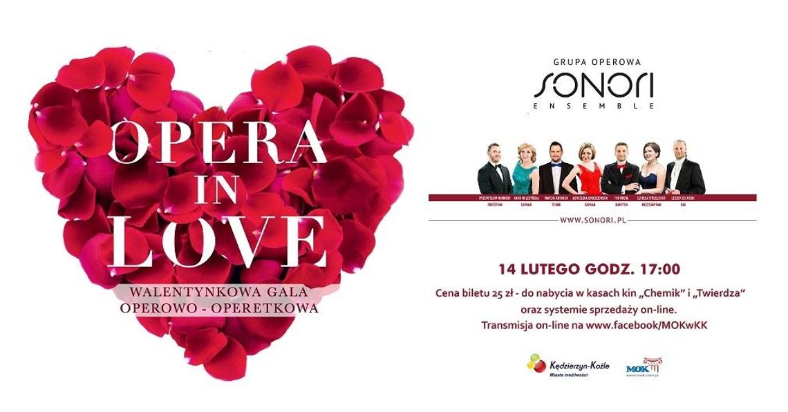 "Opera in Love". Koncert na żywo w Domu Kultury "Chemik"