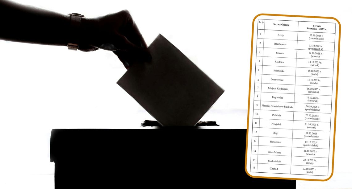 Osiedla wybiorą swoich gospodarzy. W październiku i grudniu głosowania