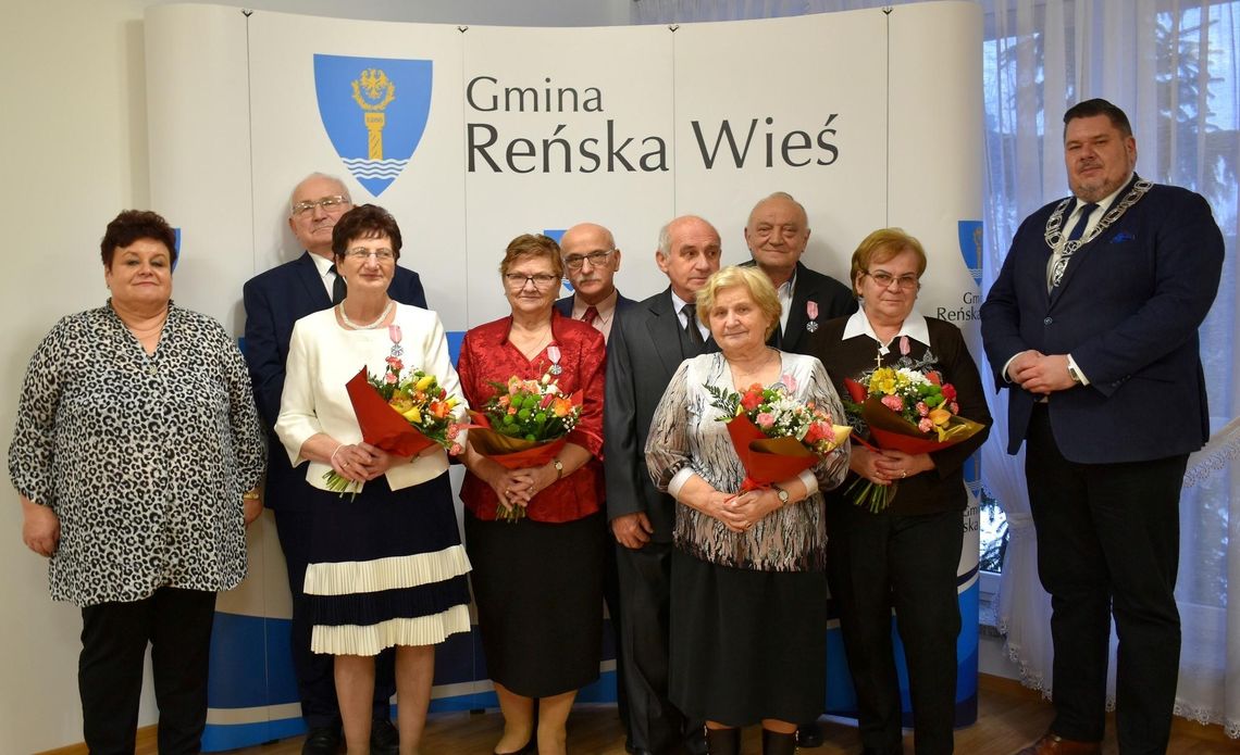 Osiem par z gminy Reńska Wieś przeżyło ze sobą pół wieku