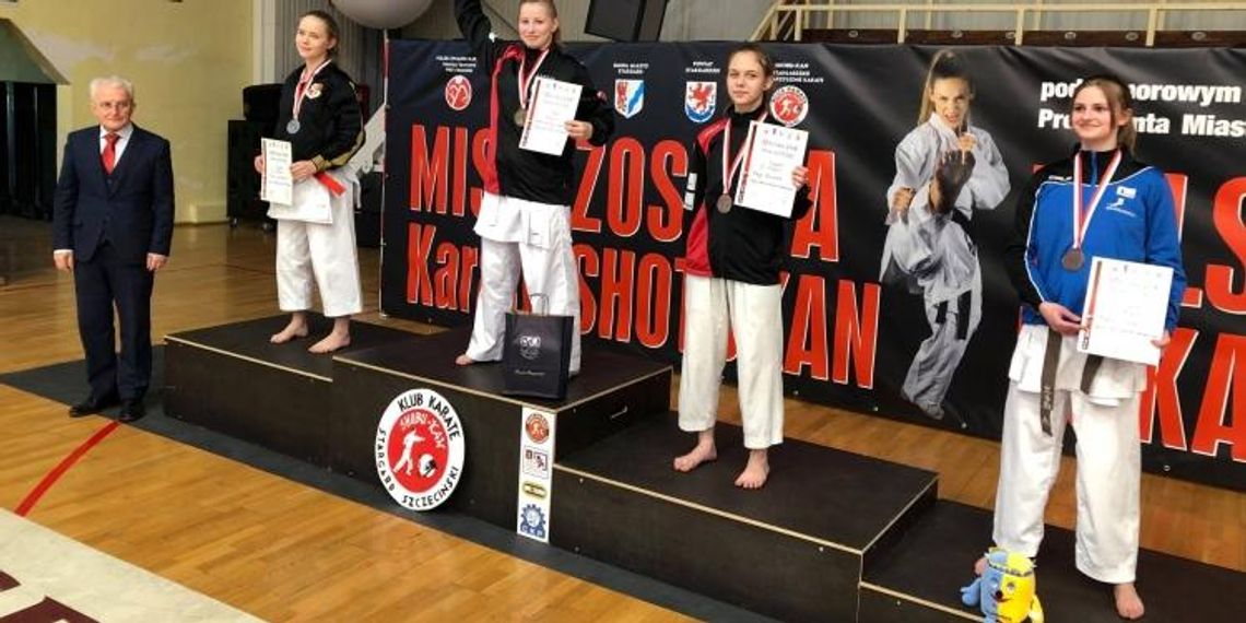 Ozłocone kimono Weroniki Wojciechowskiej. W Stargardzie nasi karatecy wywalczyli 9 medali