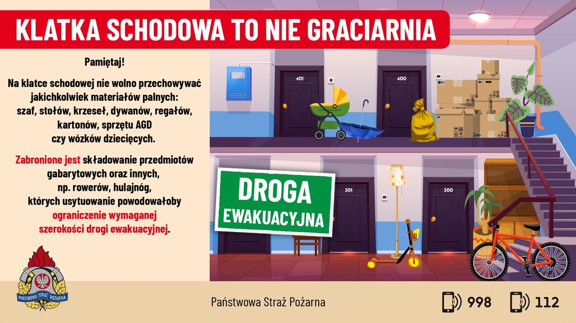 Pamiętajmy, że klatka schodowa oraz strychy to nie graciarnia Pamiętajmy, że klatka schodowa oraz strychy to nie graciarnia