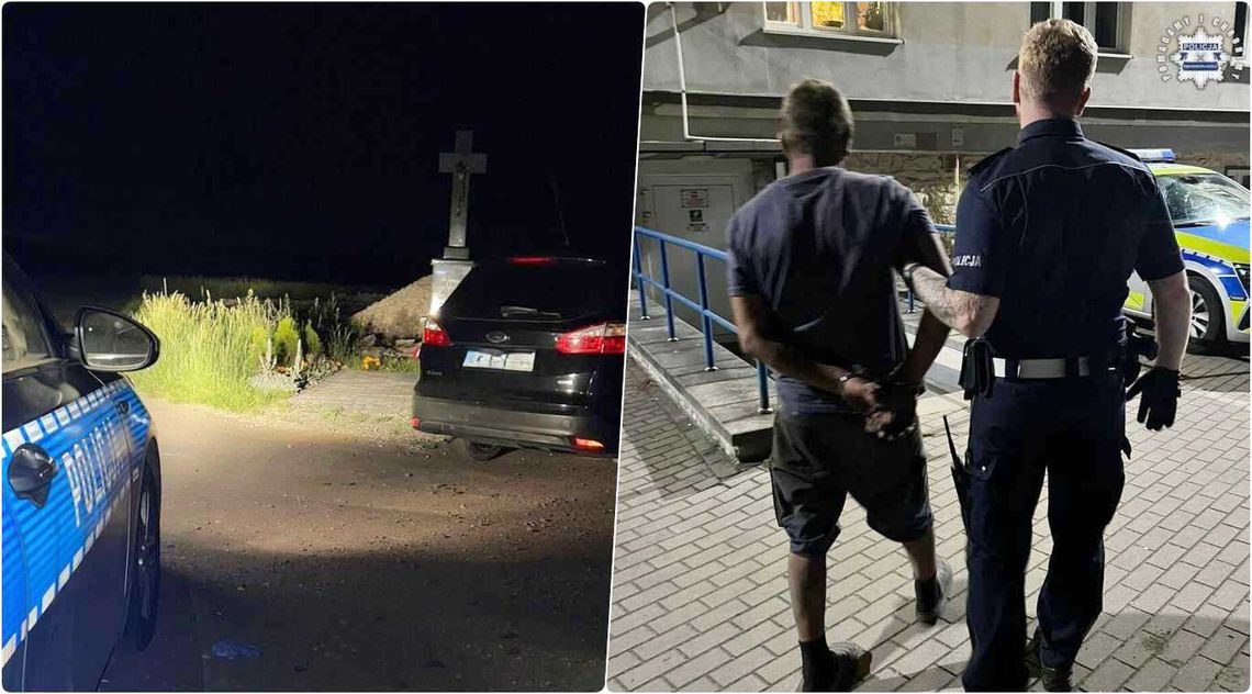 Pijani kierowcy wyeliminowani z ruchu. Jeden miał 3 promile i wjechał w przydrożny krzyż Pijani kierowcy wyeliminowani z ruchu. Jeden miał 3 promile i wjechał w przydrożny krzyż