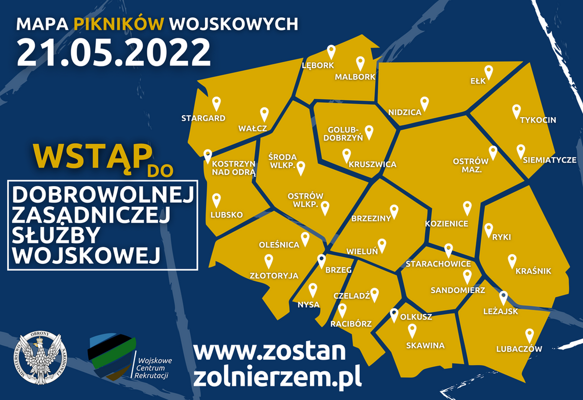 Piknik wojskowy zachęcający do dobrowolnej zasadniczej służby