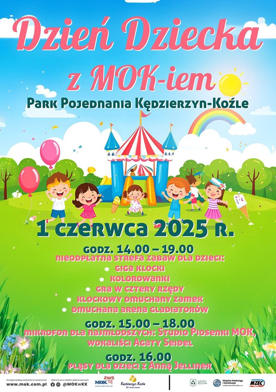 Piknik z okazji Dnia Dziecka w kędzierzyńskim parku Pojednania